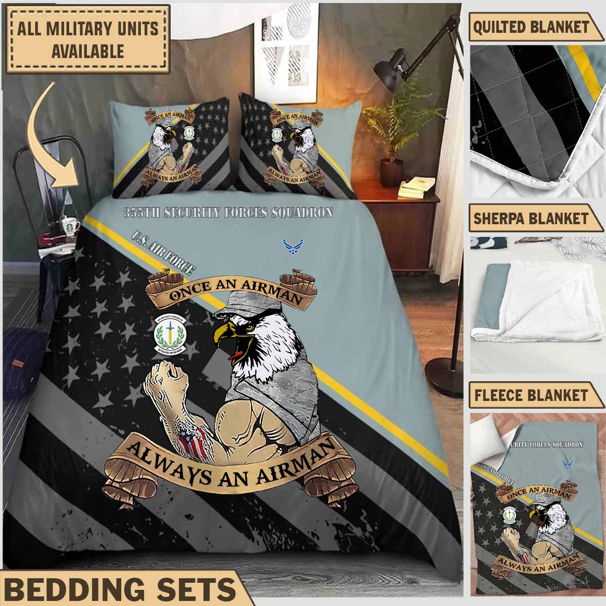 355th SFS 355th Security Forces Squadron_Bedding Collection