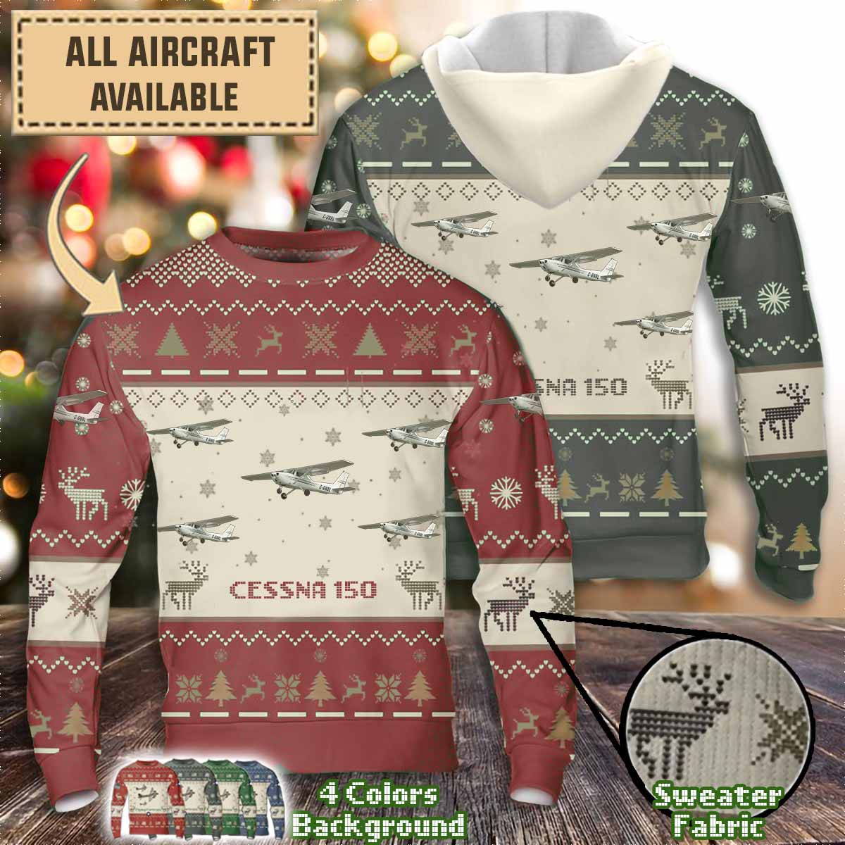 cessna 150 152aircraft sweater gwq2l
