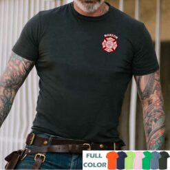 manson volunteer fire department iacotton printed shirts ghe7y