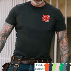 old fort fire department sccotton printed shirts sxhkm