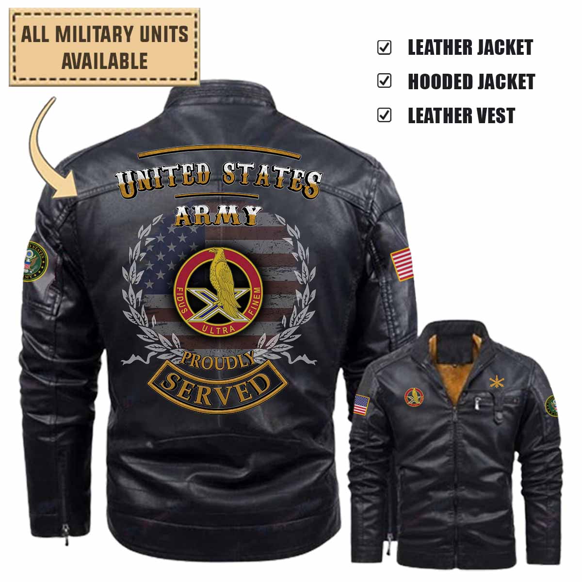 2-2 ADA 2nd Battalion 2nd Air Defense Artillery Regiment_Leather Jacket and Vest