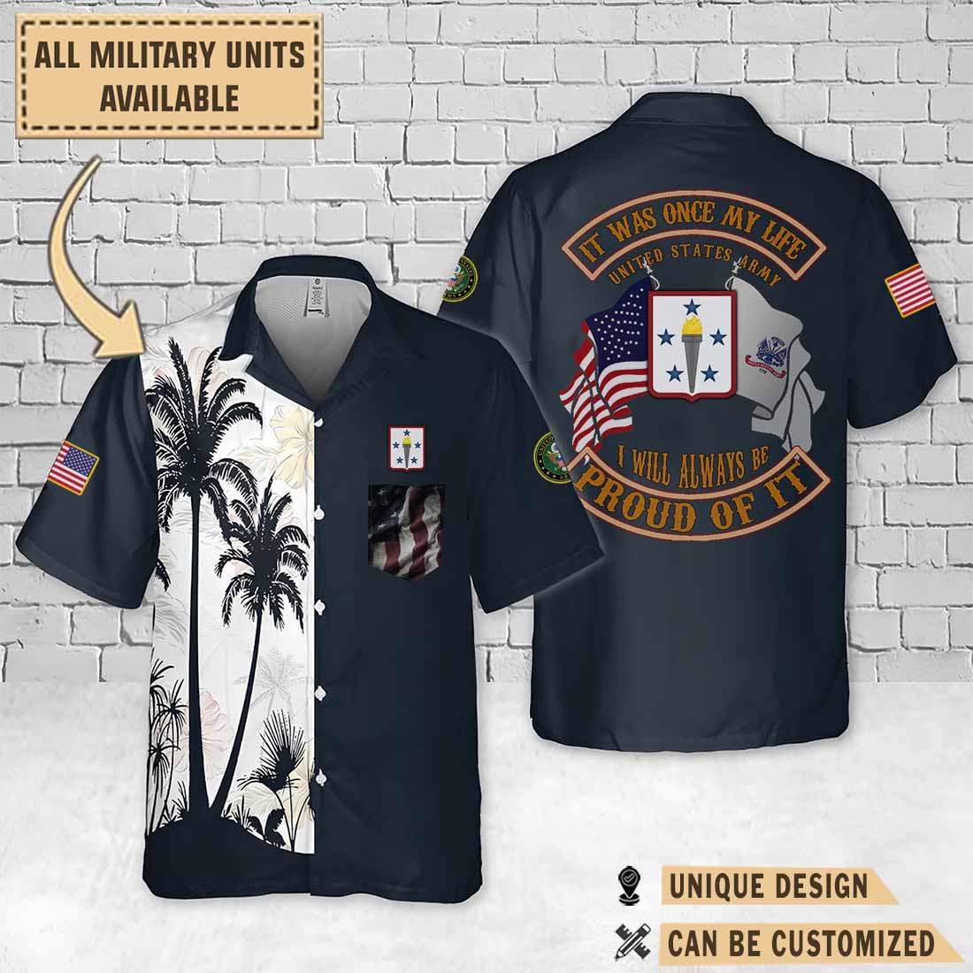 392nd army bandpalm tree hawaiian shirt srsya