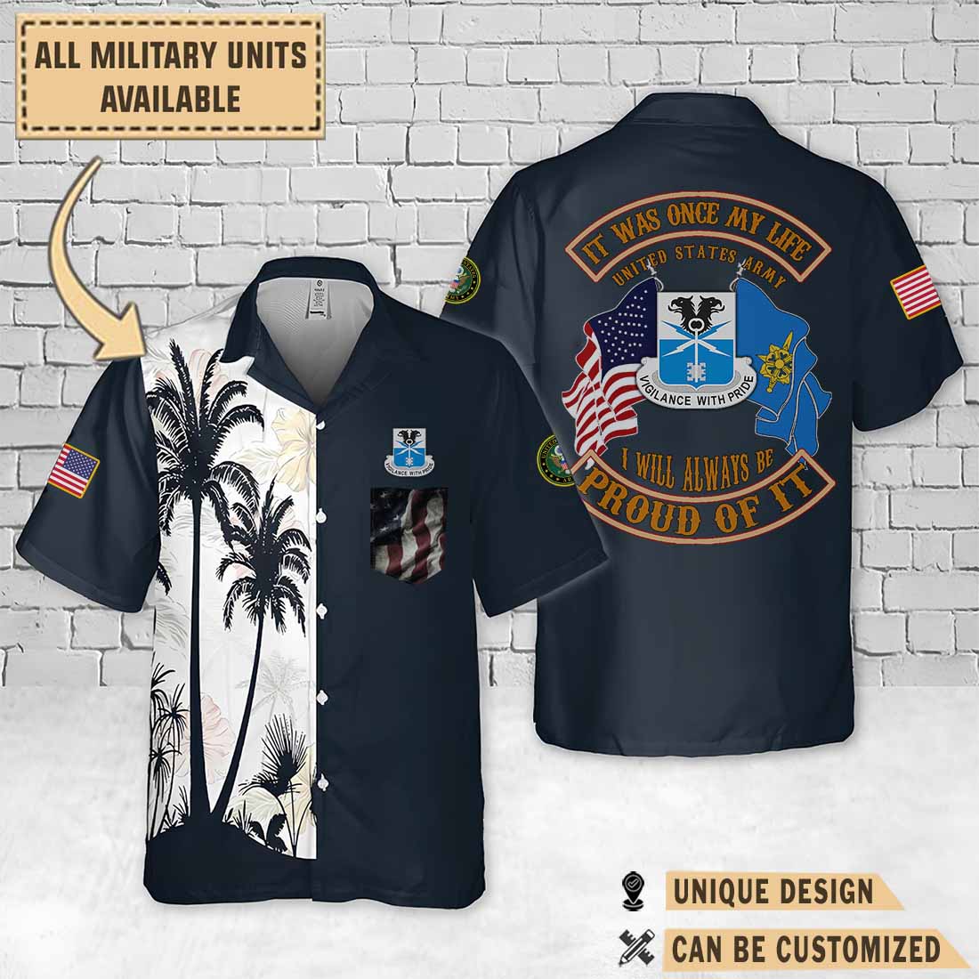 533rd mi bn 533rd military intelligence battalionpalm tree hawaiian shirt q6yn9