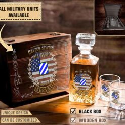 3rd id 3rd infantry divisionmilitary decanter set 15yxg