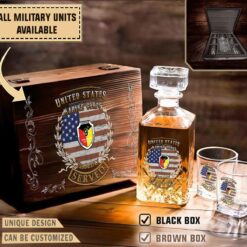 9th comm 9th communication battalionmilitary decanter set wkk7x