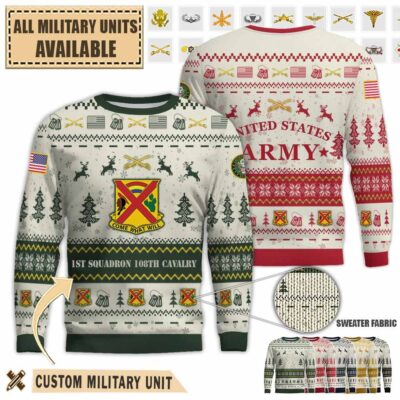 1 108 cav 1st squadron 108th cavalry regimentpremium ugly sweater n4rm8