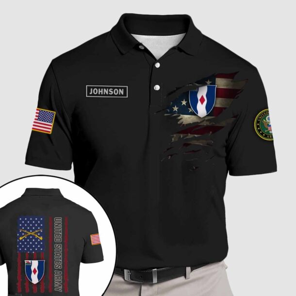 1 61 infantry 1st battalion 61st infantry regimentquarter zip hoodie aop polo tshirt 26k1i