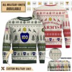 100th id 100th infantry divisionpremium ugly sweater czaov