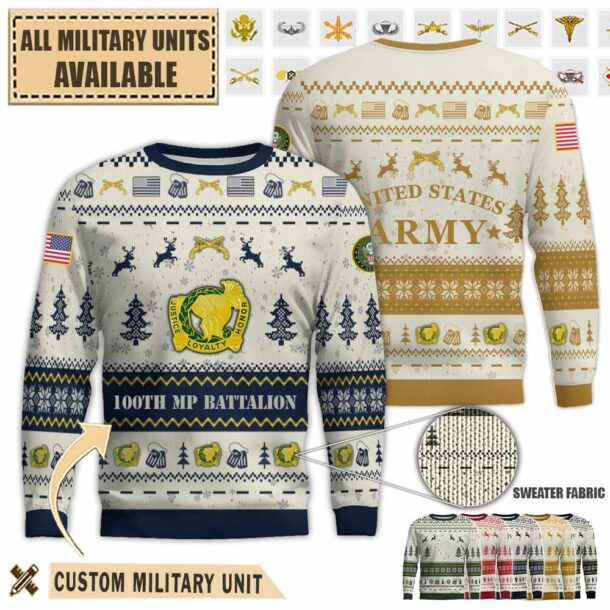 100th mp bn 100th military police battalionpremium ugly sweater 8sxd0