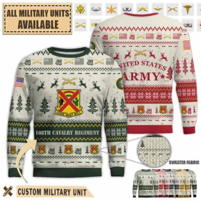 108th cavalry regimentpremium ugly sweater wfy3e