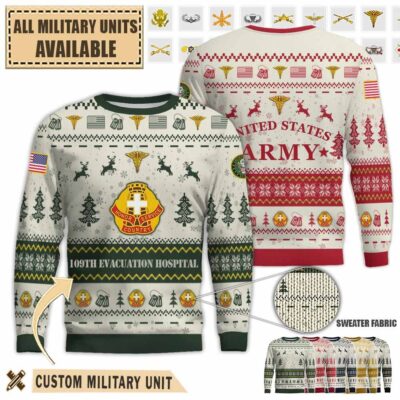 109th evac hosp 109th evacuation hospitalpremium ugly sweater egfx6