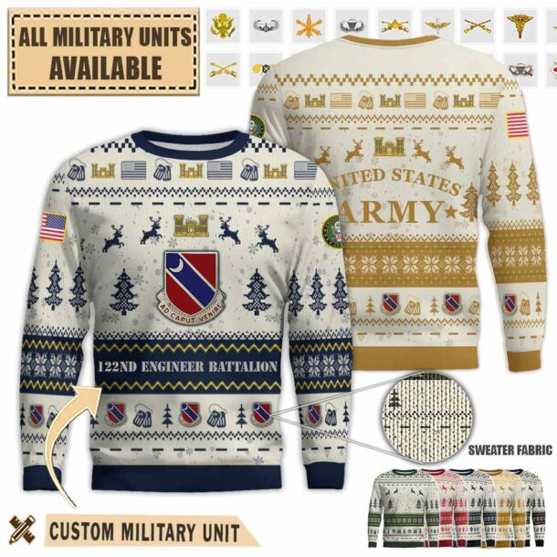 122nd en bn 122nd engineer battalionpremium ugly sweater s54g2