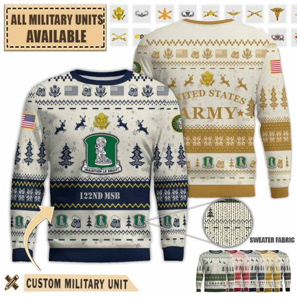 122nd msb 122nd maintenance support battalionpremium ugly sweater wzti7