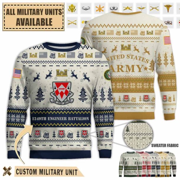 1249th en bn 1249th engineer battalionpremium ugly sweater v0niu