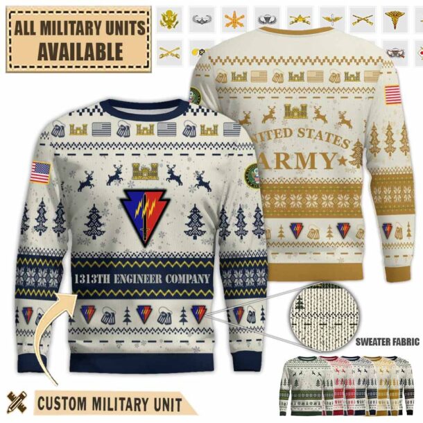 1313th eng co 1313th engineer companypremium ugly sweater kasbf