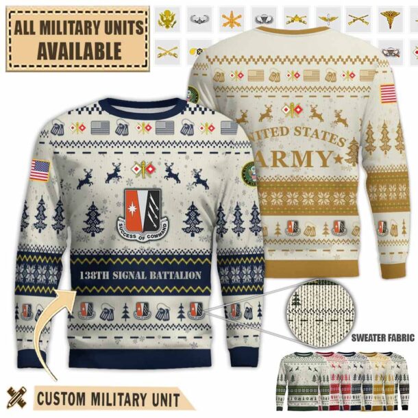 138th sig bn 138th signal battalionpremium ugly sweater xj2ak