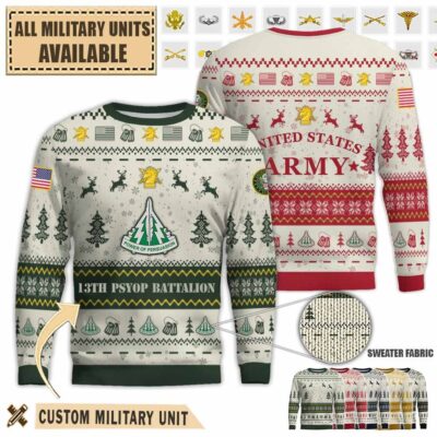 13th psyop bn 13th psychological operations battalionpremium ugly sweater 7qlhf