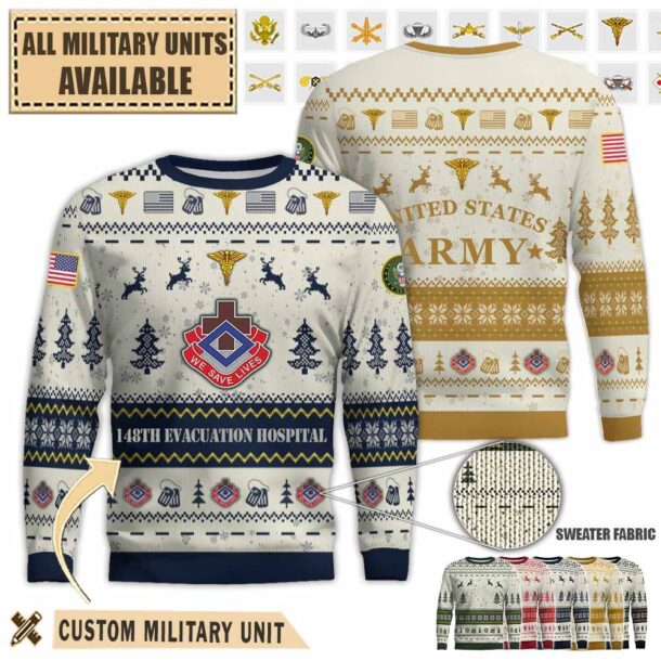 148th evac hosp 148th evacuation hospitalpremium ugly sweater 62uh5