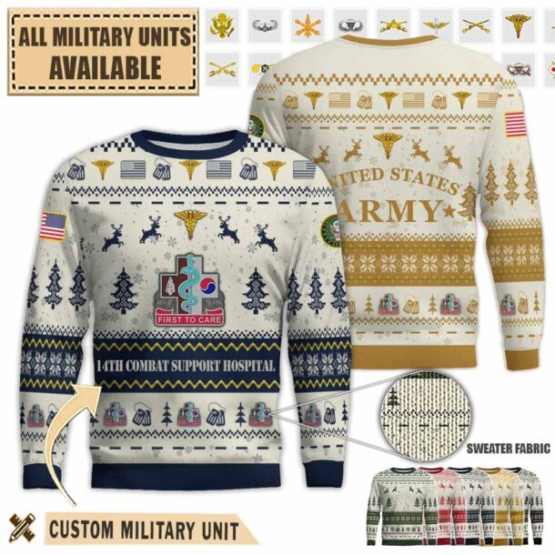 14th csh 14th combat support hospitalpremium ugly sweater j4gcl