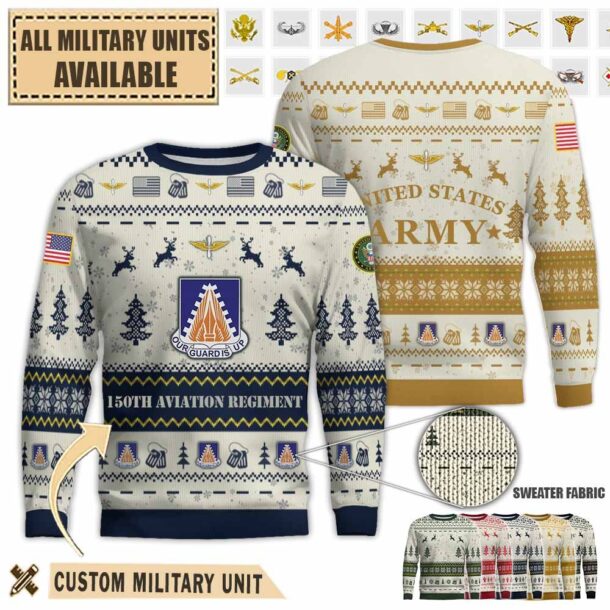 150th avn regt 150th aviation regimentpremium ugly sweater xgf6j
