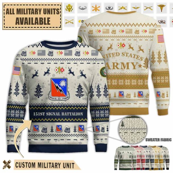 151st sig bn 151st signal battalionpremium ugly sweater 0aymd