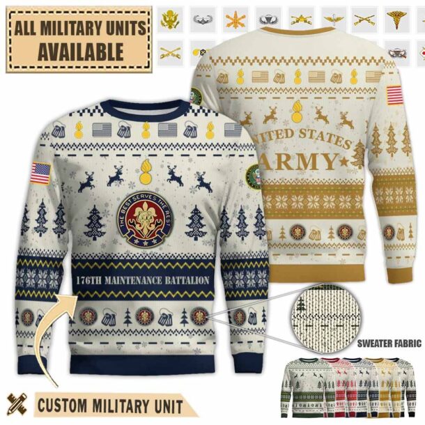 176th maint bn 176th maintenance battalionpremium ugly sweater qkjn5