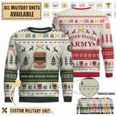 182nd fa 182nd field artillery regimentpremium ugly sweater ikdjh