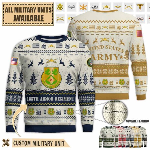 185th armor regimentpremium ugly sweater ptpao