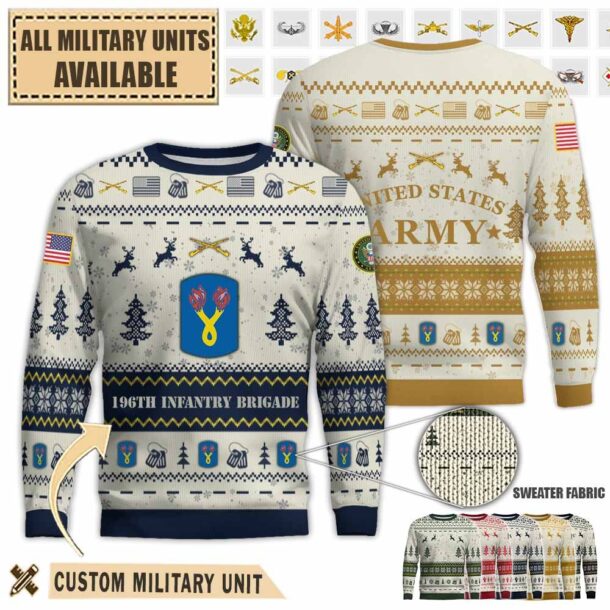 196th inf bde 196th infantry brigadepremium ugly sweater xho9c