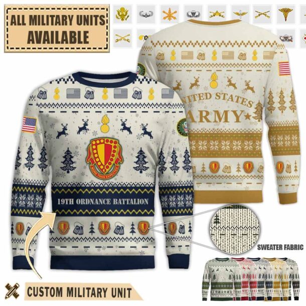 19th ord bn 19th ordnance battalionpremium ugly sweater smf43