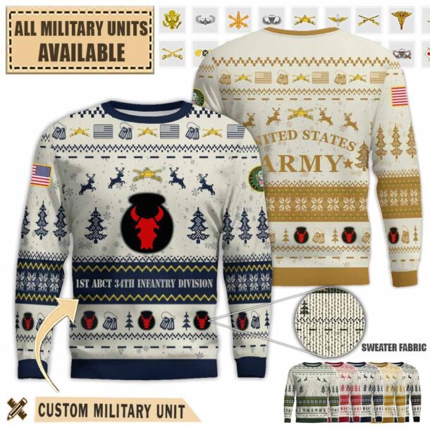 1st abct 1st armored brigade combat team 34idpremium ugly sweater o5p5s