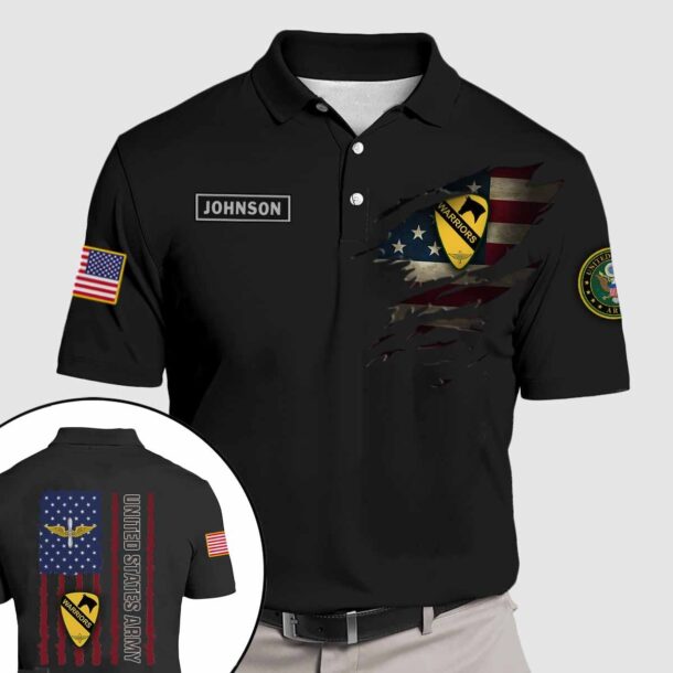 1st air cavalry brigadequarter zip hoodie aop polo tshirt 2bi1s