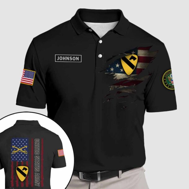 1st cd 1st cavalry divisionquarter zip hoodie aop polo tshirt zzd5v