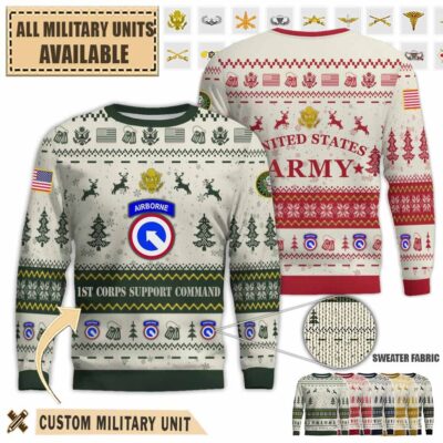 1st coscom 1st corps support command airbornepremium ugly sweater ourpl