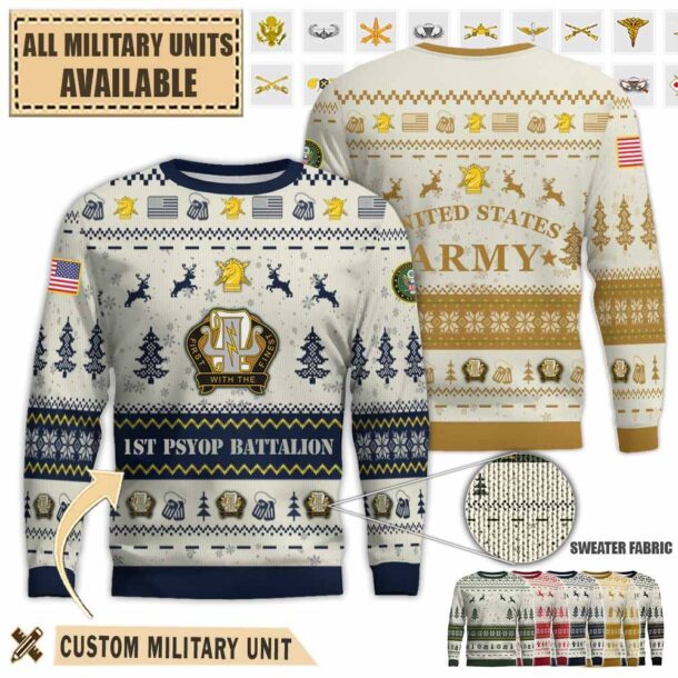 1st psyop bn 1st psychological operations battalionpremium ugly sweater zdnv0