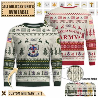 2 501 pir 1st battalion 501st parachute infantry regimentpremium ugly sweater yya3p