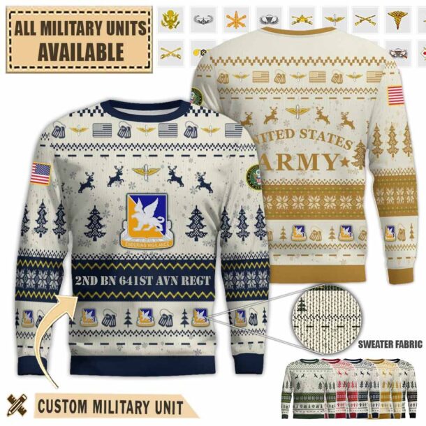 2 641 avn 2nd battalion 641st aviation regimentpremium ugly sweater rec9r