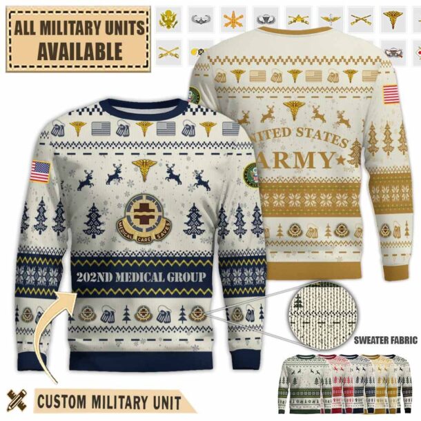 202nd medical grouppremium ugly sweater uazvs