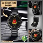 22nd FA 22nd Field Artillery Regiment_Military Black Wrist Watch