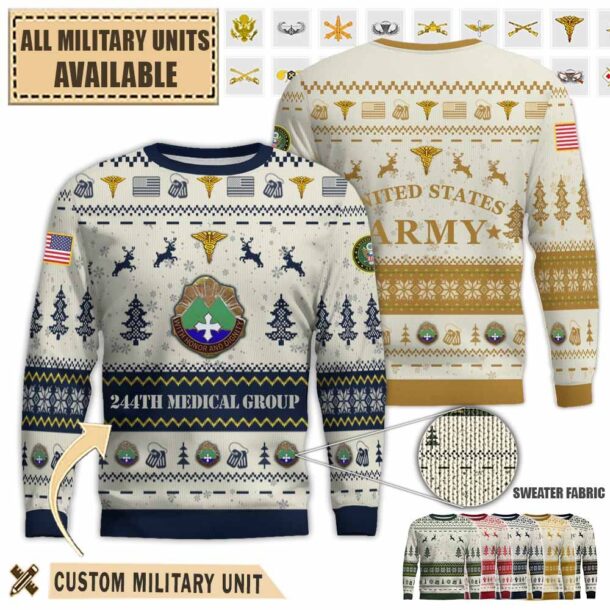 244th medical grouppremium ugly sweater c588w