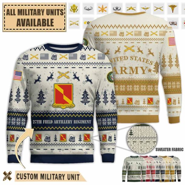 27th fa 27th field artillery regimentpremium ugly sweater 8jph0