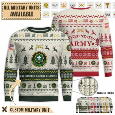2nd acr 2nd armored cavalry regimenttoujours pretpremium ugly sweater 8lj10