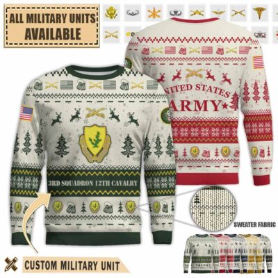 3 12 cav 3rd squadron 12th cavalry regimentpremium ugly sweater 1wjni