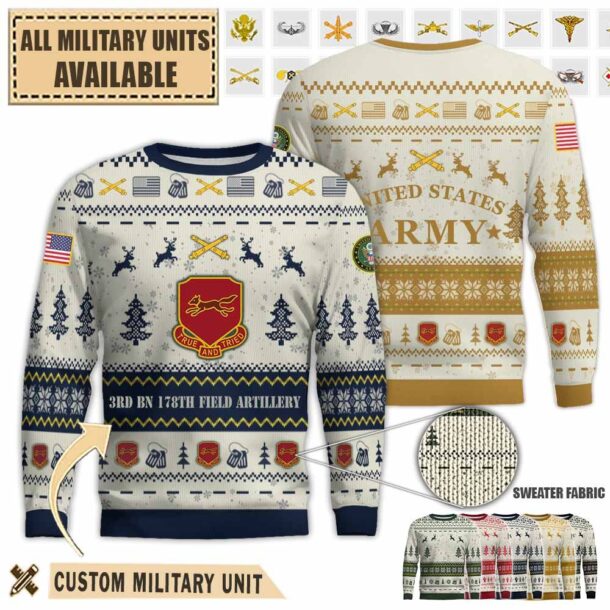 3 178 fa 3rd battalion 178th field artillery regimentpremium ugly sweater flv88