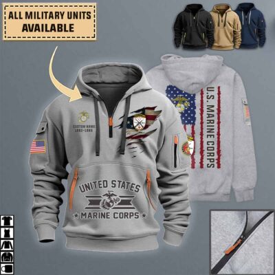 3 23 marines 3rd battalion 23rd marinesquarter zip hoodie aop polo tshirt 5n0tw