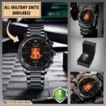 3-92 FA 3rd Battalion 92nd Field Artillery Regiment_Military Black Wrist Watch