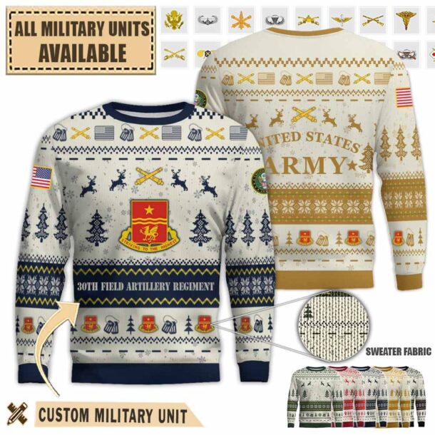 30th fa 30th field artillery regimentpremium ugly sweater 55gpw
