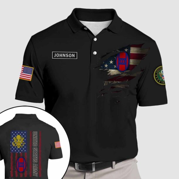 30th id 30th infantry divisionquarter zip hoodie aop polo tshirt un89v