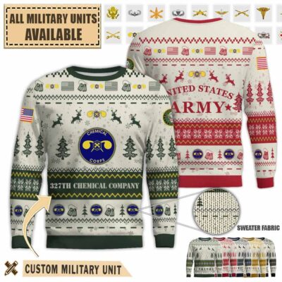 327th chemical companypremium ugly sweater pm92x
