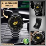 344th MI BN 344th Military Intelligence Battalion_Military Black Wrist Watch